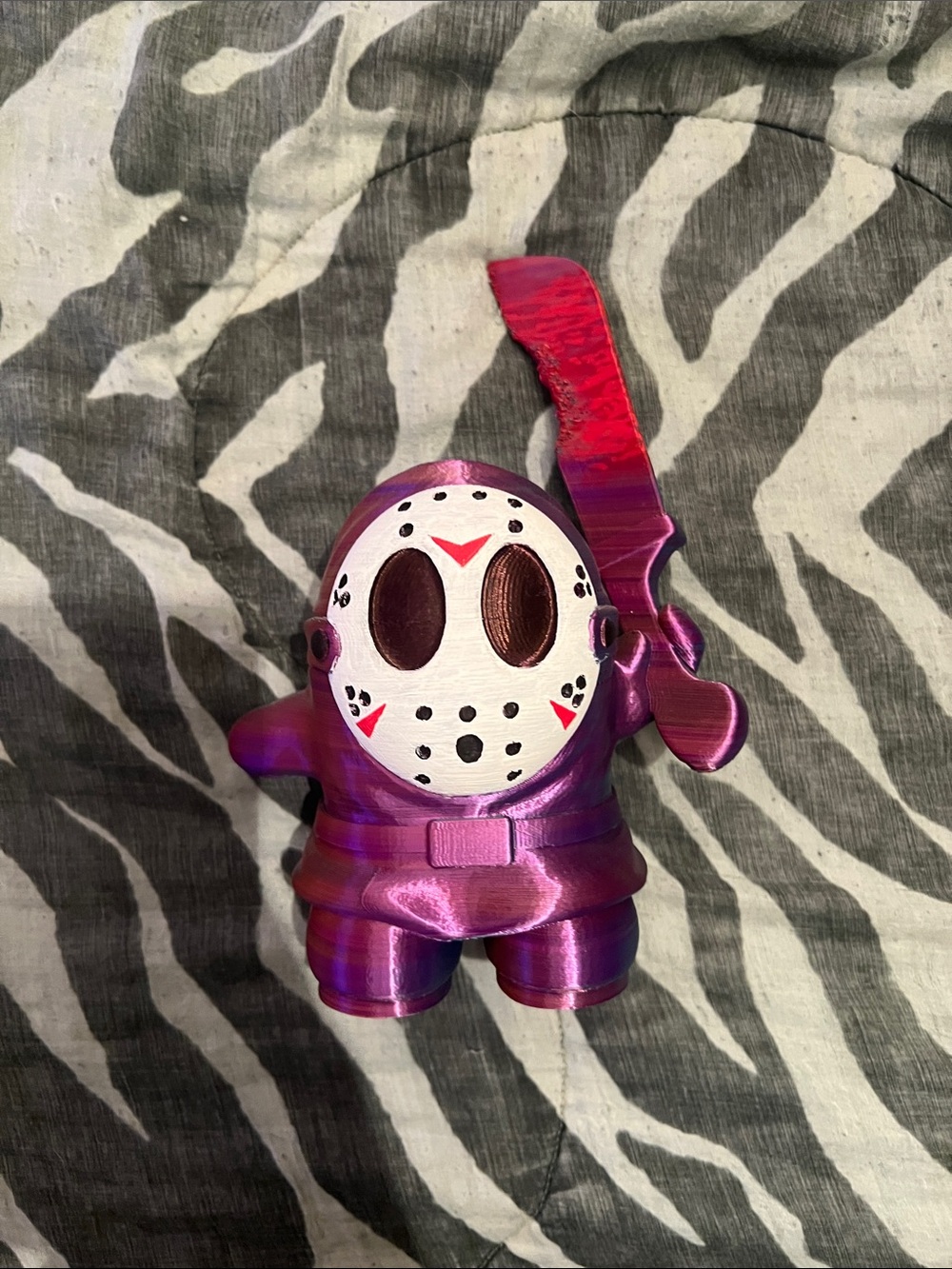 Shy Guy x Jason Voorhees 3D print statue